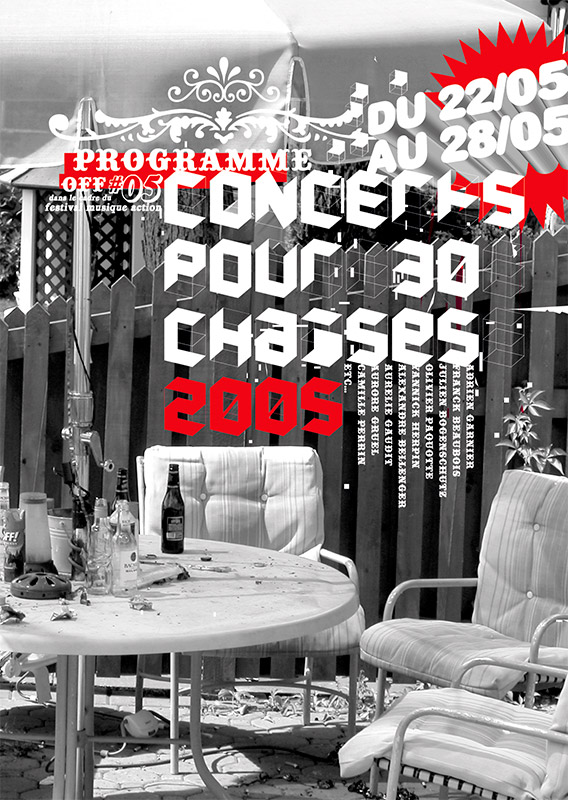 Musique pour 30 chaises #05 - 2005